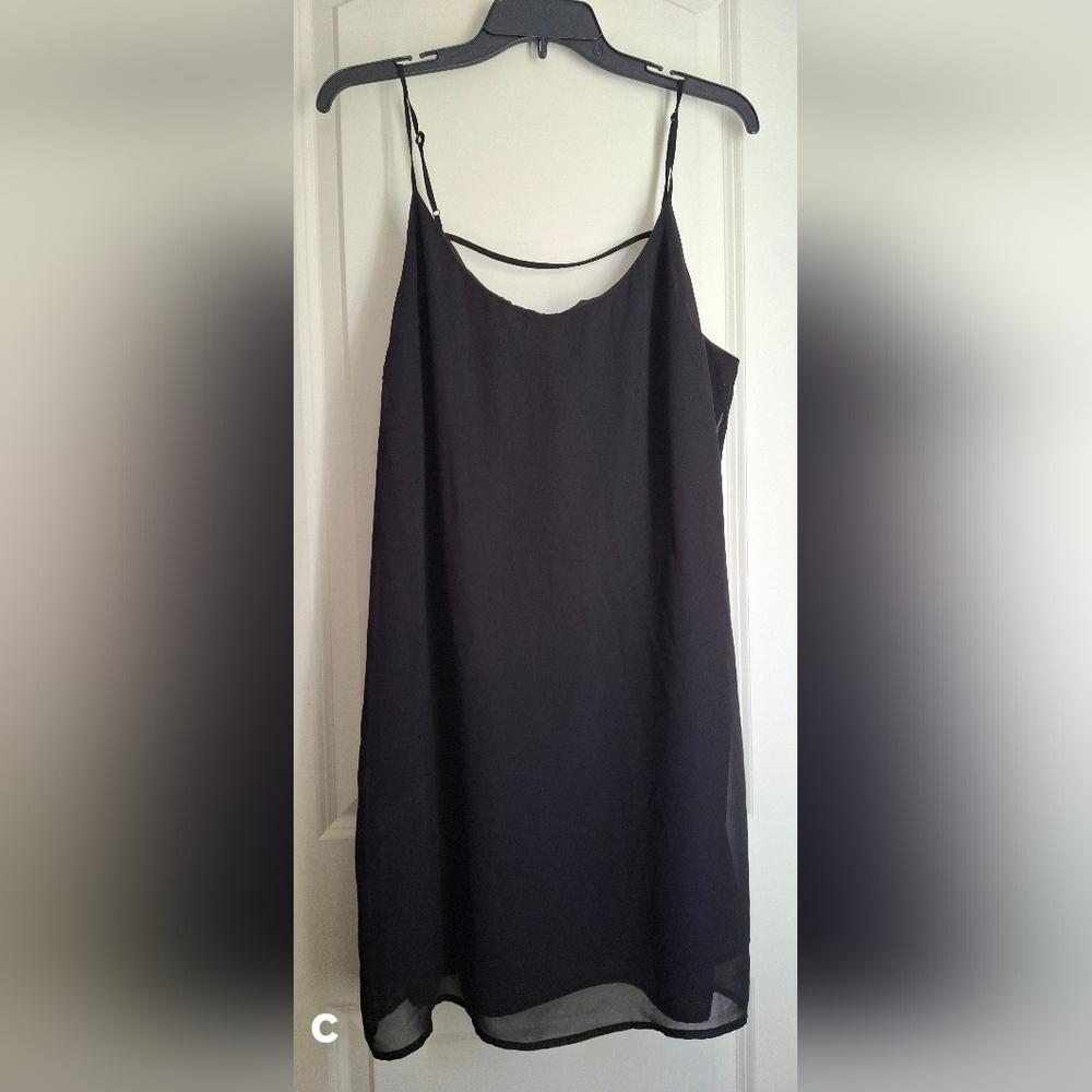 Decree‎ Elegant Black Women's Top Sz XL Romantic Casual Minidress Goth